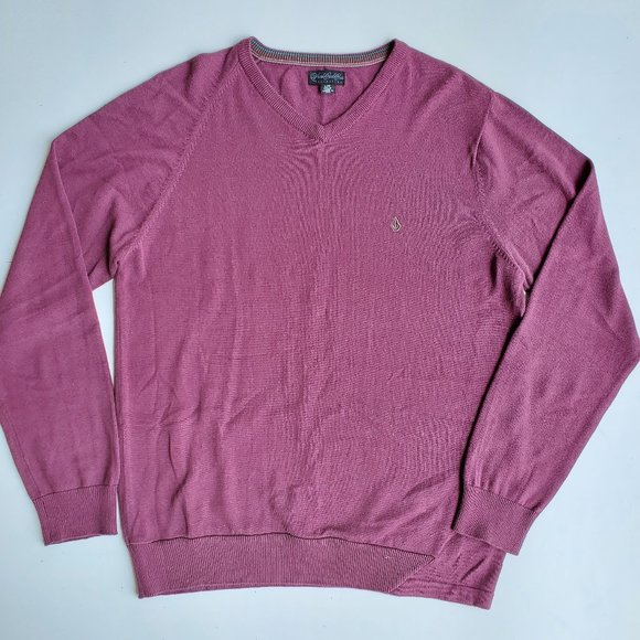 Volcom Corpo Class Collection Purple V-Neck - Picture 1 of 6